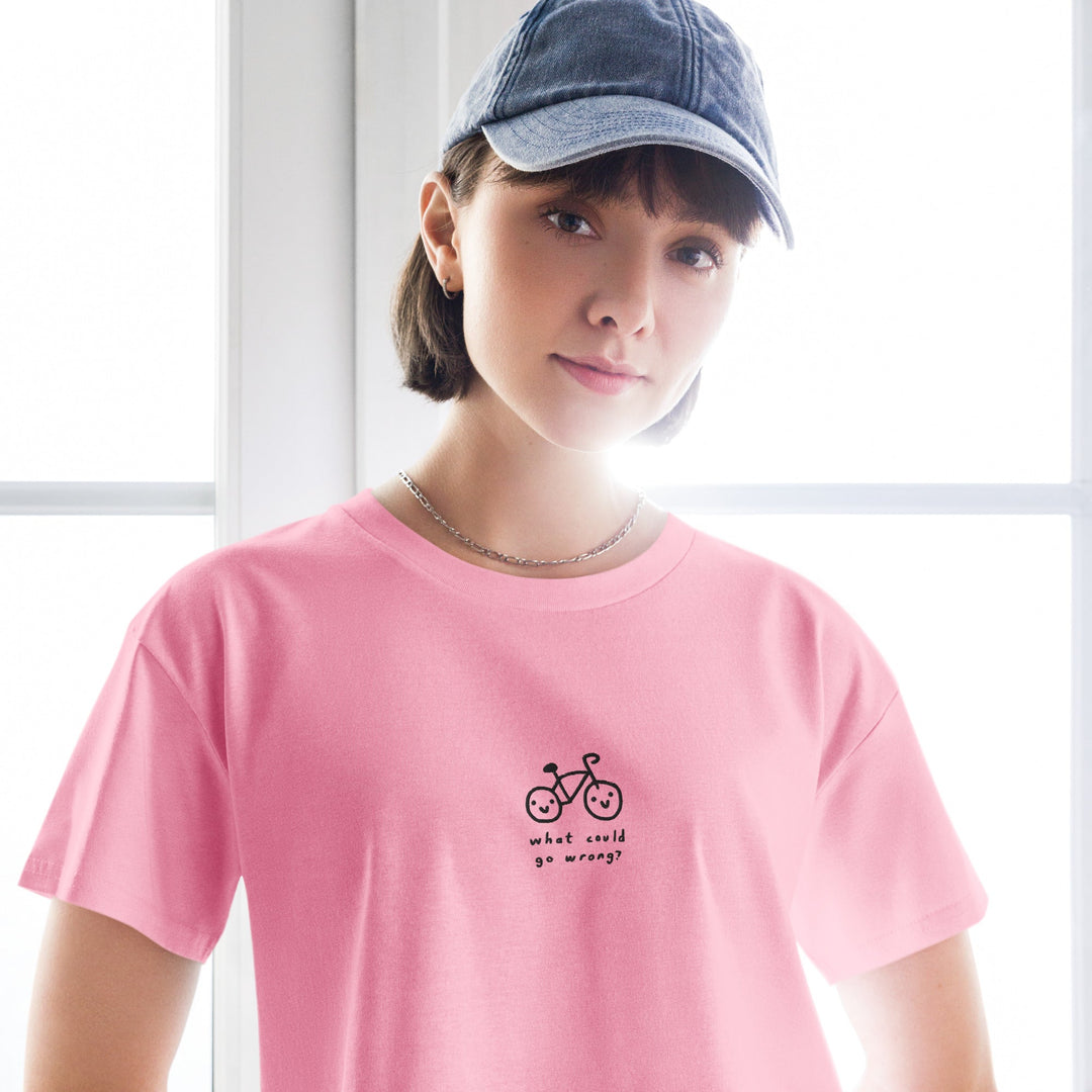 'What Could Go Wrong' Crop Tee - THE FUN SHOP by Tegan