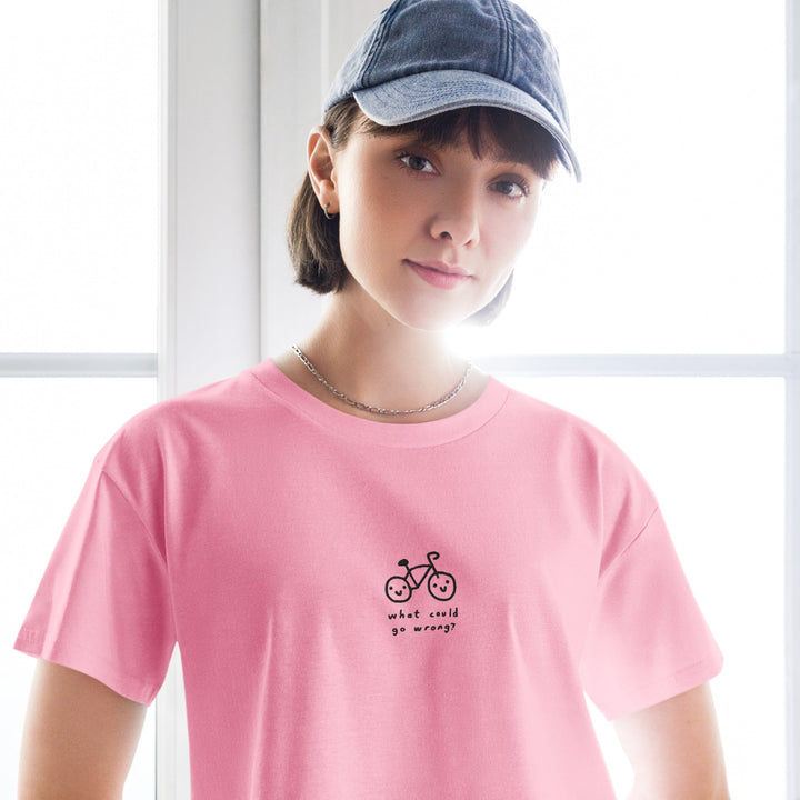 'What Could Go Wrong' Crop Tee - THE FUN SHOP by Tegan