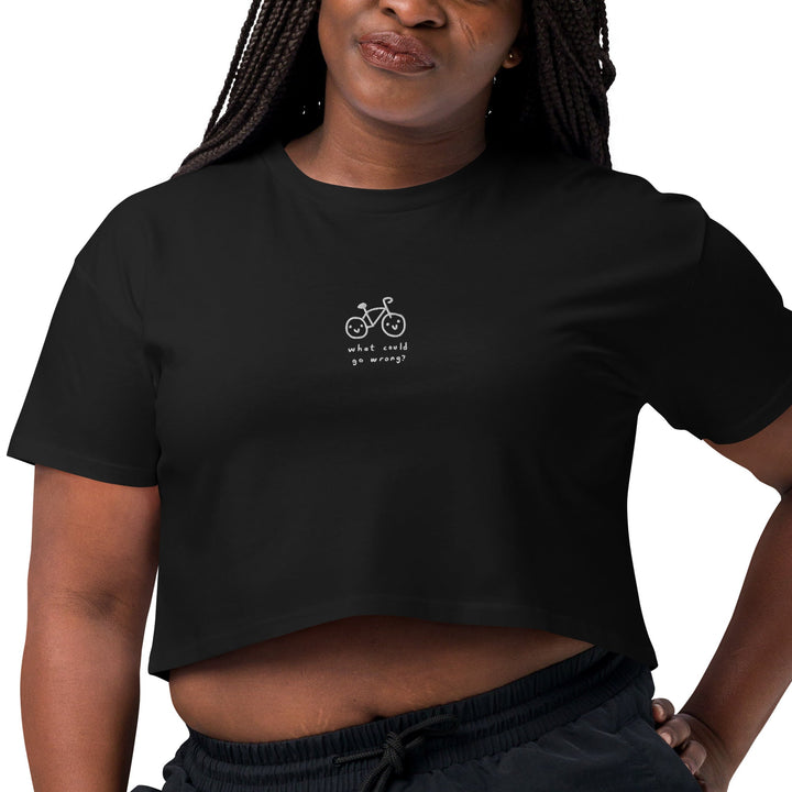 'What Could Go Wrong' Crop Tee - THE FUN SHOP by Tegan