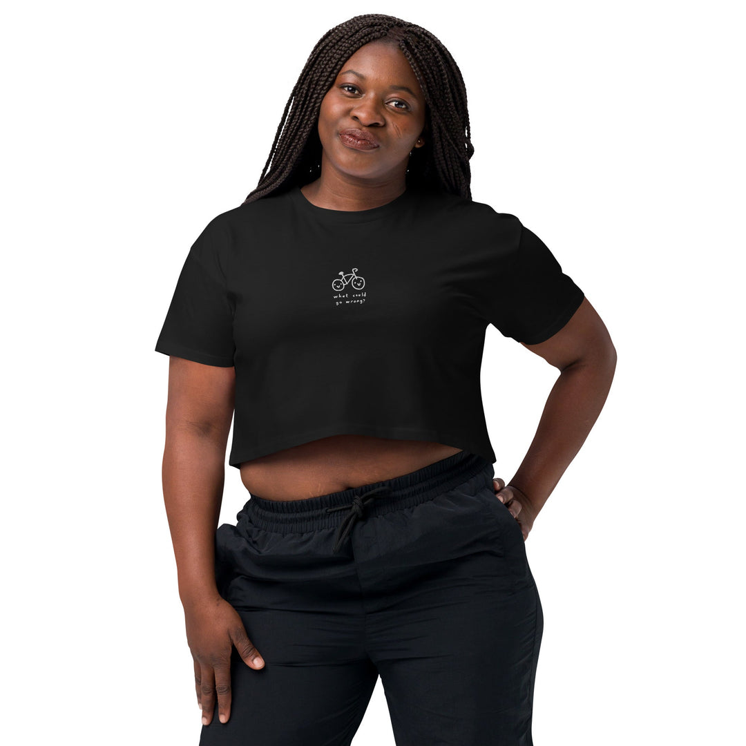 'What Could Go Wrong' Crop Tee - THE FUN SHOP by Tegan