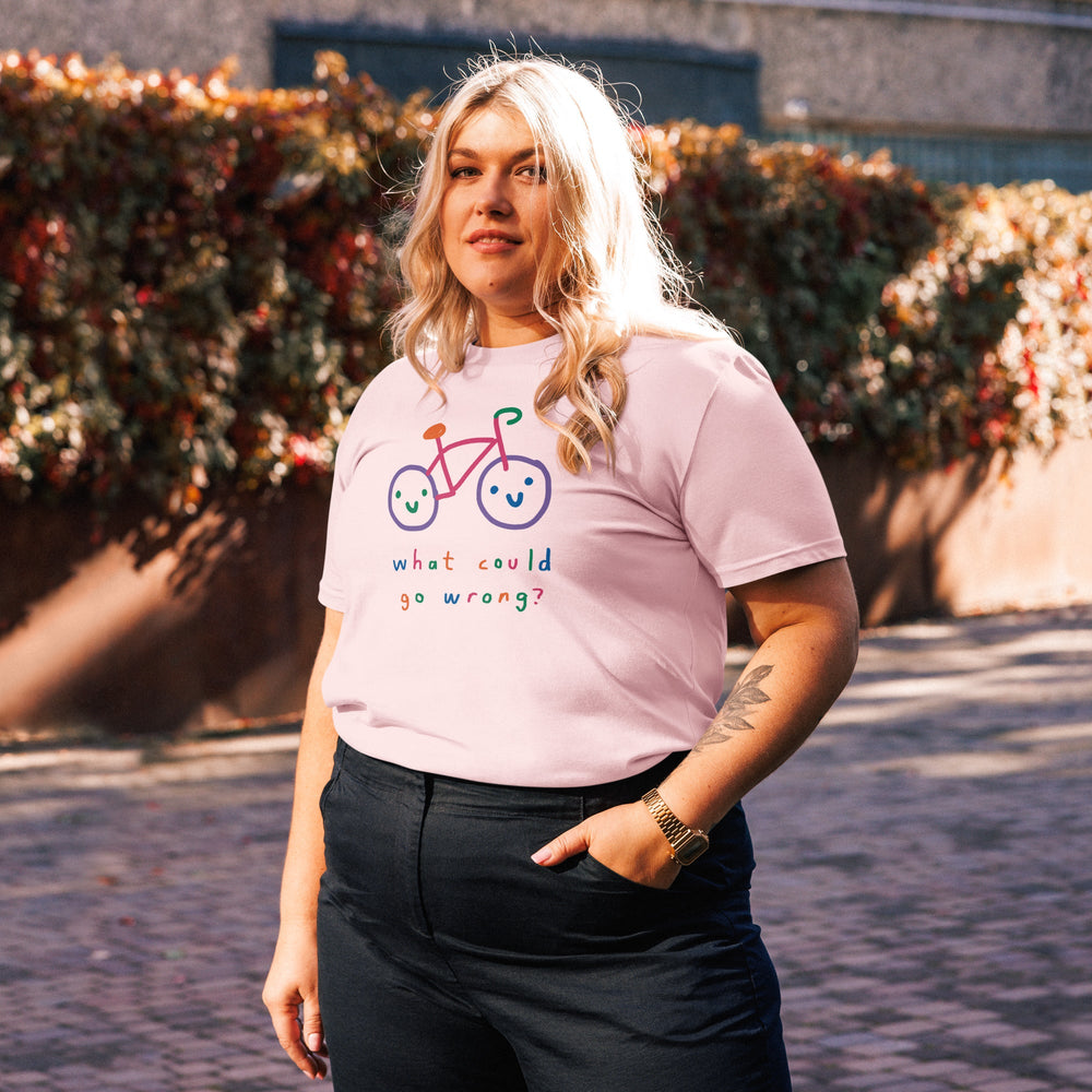 'What Could Go Wrong?' Organic Cotton Tee - THE FUN SHOP by Tegan