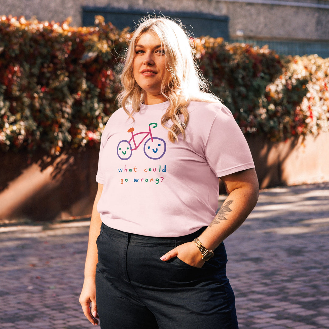 'What Could Go Wrong?' Organic Cotton Tee - THE FUN SHOP by Tegan