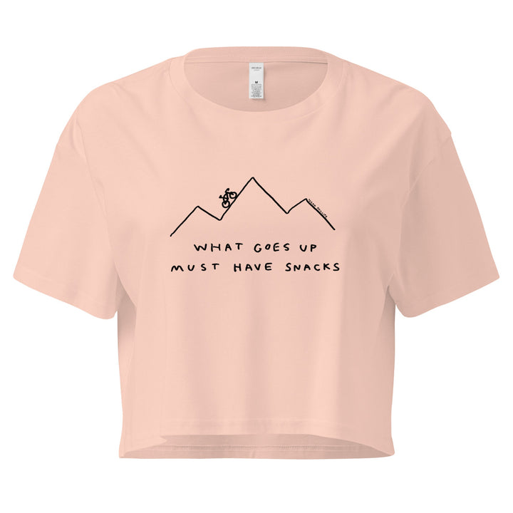 'What Goes Up Must Have Snacks' Crop Tee - THE FUN SHOP by Tegan