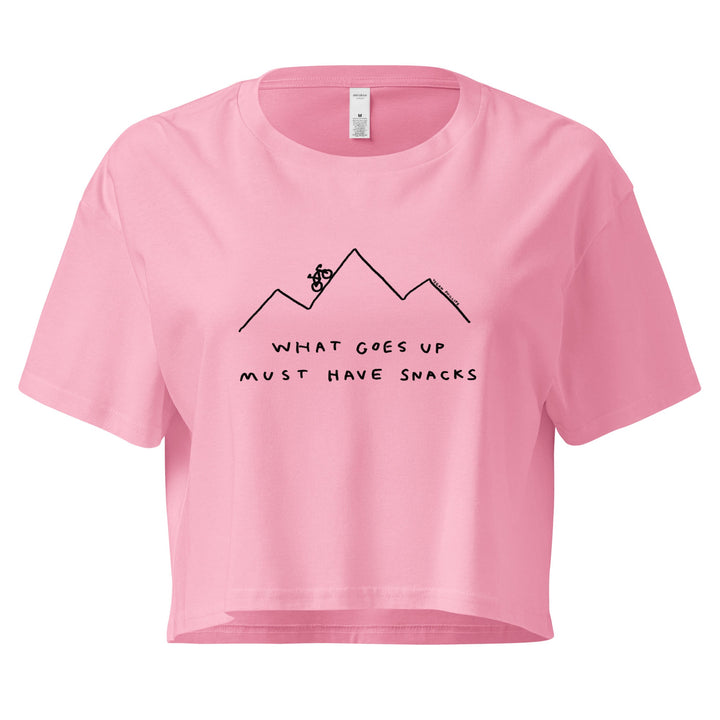 'What Goes Up Must Have Snacks' Crop Tee - THE FUN SHOP by Tegan