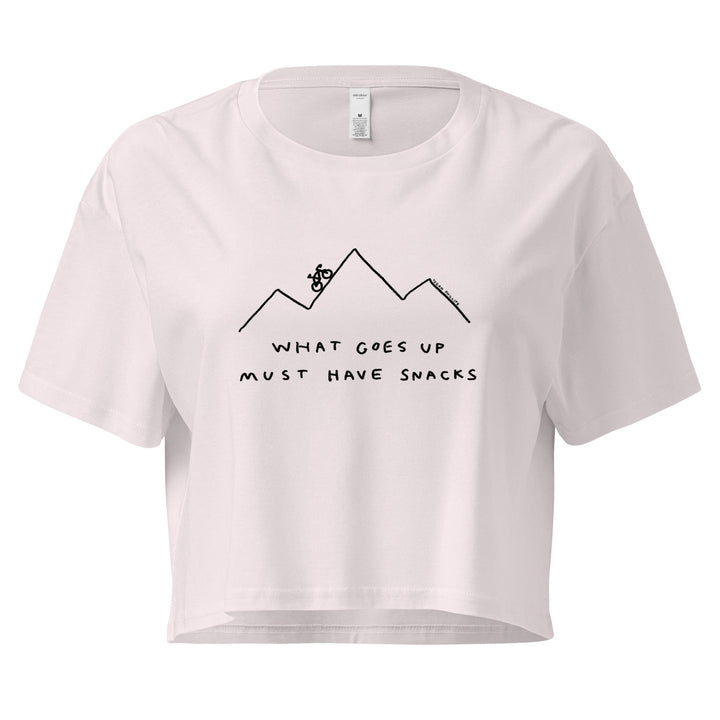 'What Goes Up Must Have Snacks' Crop Tee - THE FUN SHOP by Tegan
