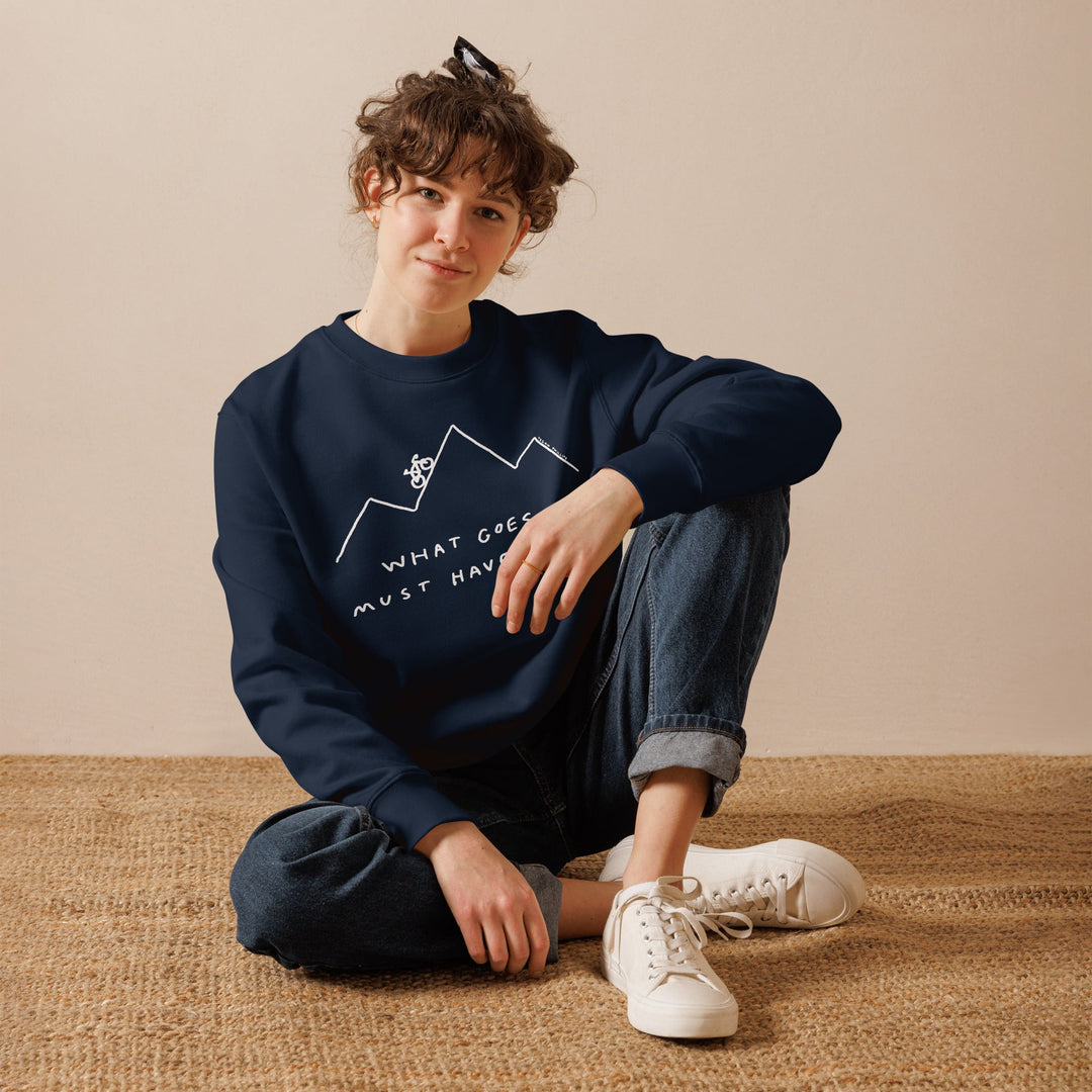'What Goes Up Must Have Snacks' Organic Cotton Sweatshirt - The Fun Shop by Tegan
