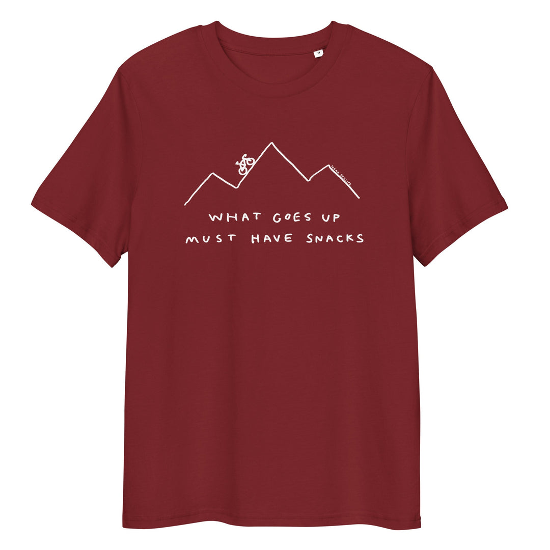 'What Goes Up Must Have Snacks' Organic Cotton Tee - THE FUN SHOP by Tegan