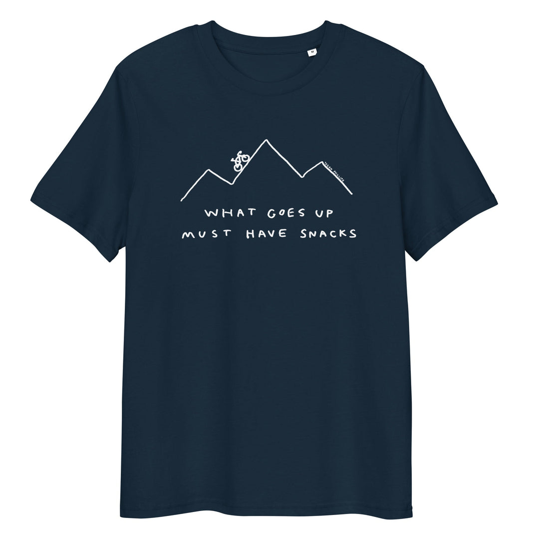 'What Goes Up Must Have Snacks' Organic Cotton Tee - THE FUN SHOP by Tegan