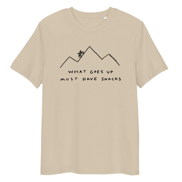 'What Goes Up Must Have Snacks' Organic Cotton Tee - THE FUN SHOP by Tegan