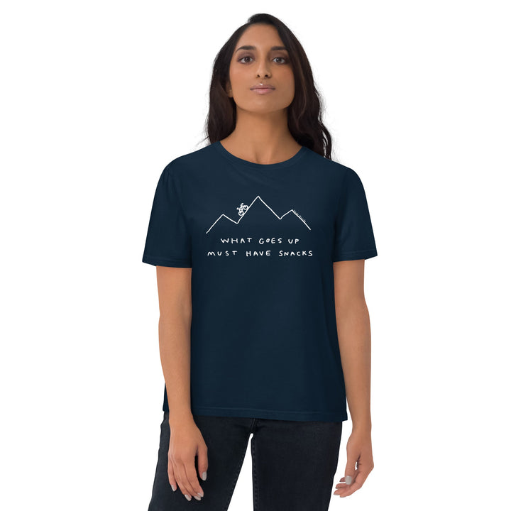 'What Goes Up Must Have Snacks' Organic Cotton Tee - THE FUN SHOP by Tegan
