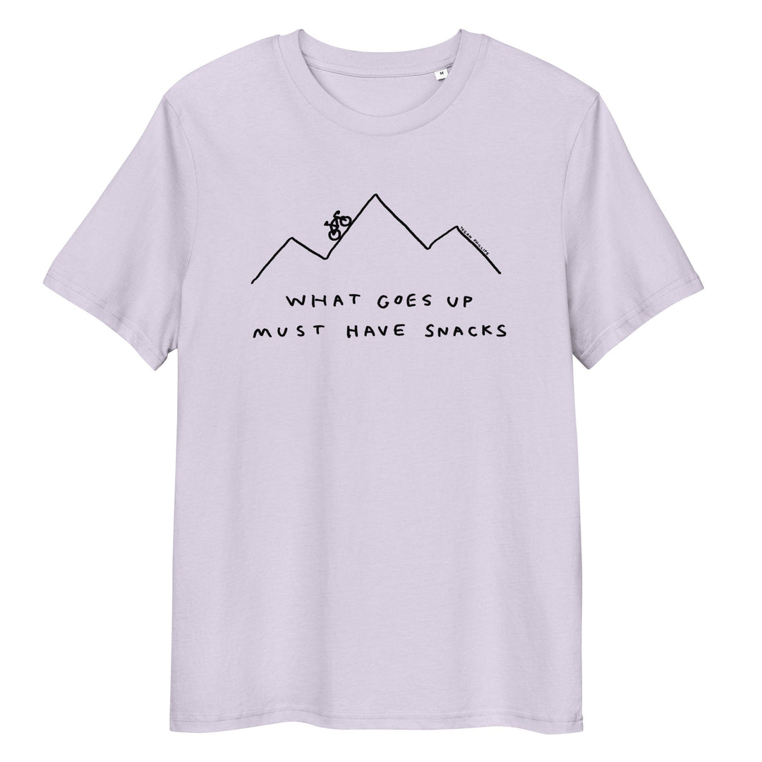 'What Goes Up Must Have Snacks' Organic Cotton Tee - THE FUN SHOP by Tegan