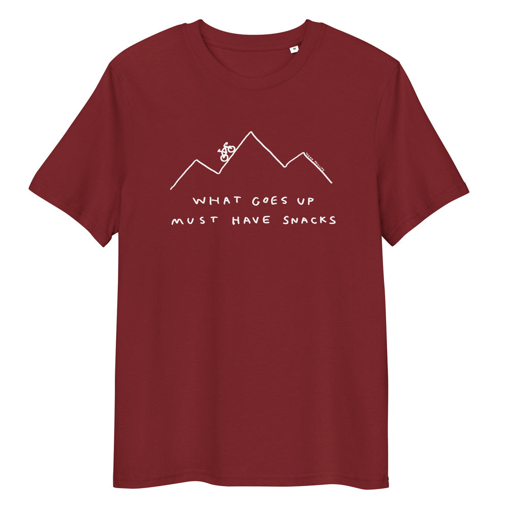'What Goes Up Must Have Snacks' Organic Cotton Tee - THE FUN SHOP by Tegan
