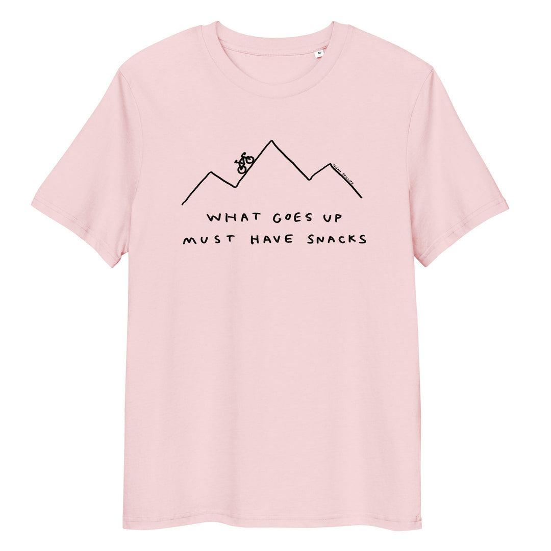 'What Goes Up Must Have Snacks' Organic Cotton Tee - THE FUN SHOP by Tegan