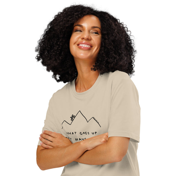 'What Goes Up Must Have Snacks' Organic Cotton Tee - THE FUN SHOP by Tegan