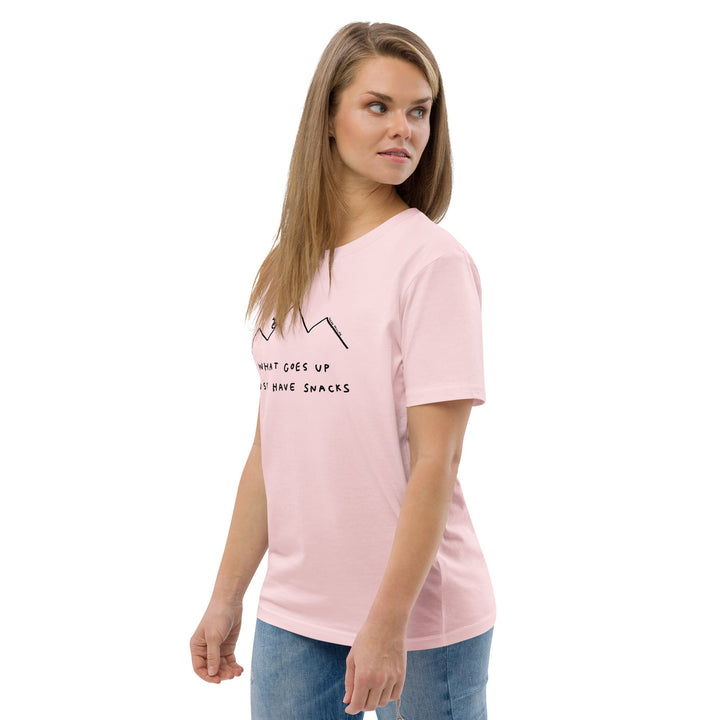 'What Goes Up Must Have Snacks' Organic Cotton Tee - THE FUN SHOP by Tegan