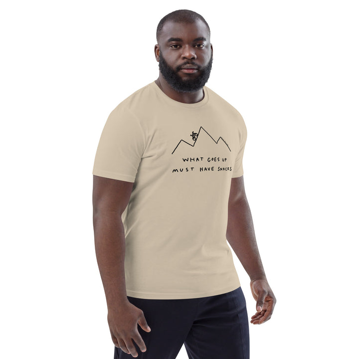 'What Goes Up Must Have Snacks' Organic Cotton Tee - THE FUN SHOP by Tegan
