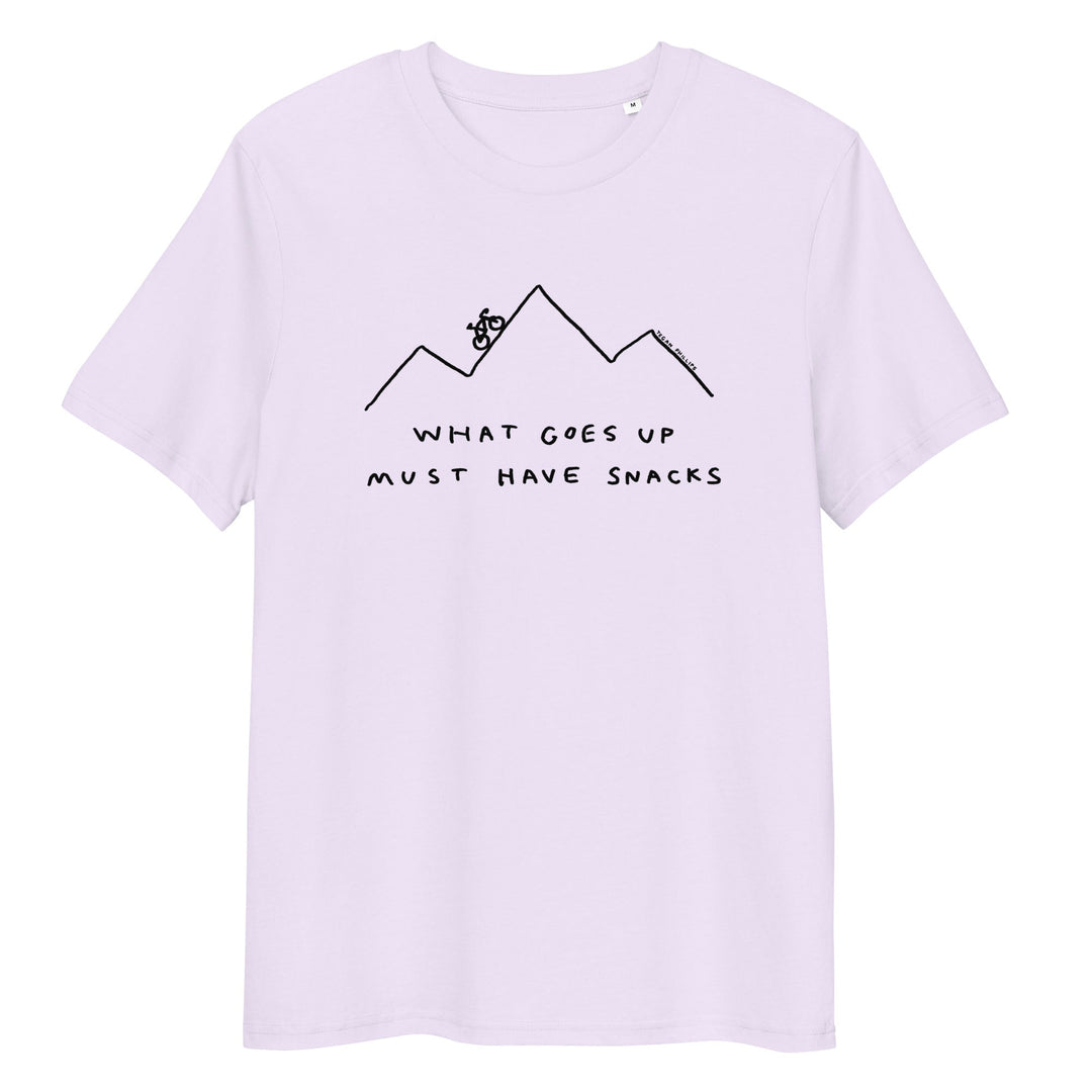 'What Goes Up Must Have Snacks' Organic Cotton Tee - THE FUN SHOP by Tegan