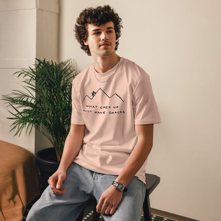 'What Goes Up Must Have Snacks' Organic Cotton Tee - THE FUN SHOP by Tegan