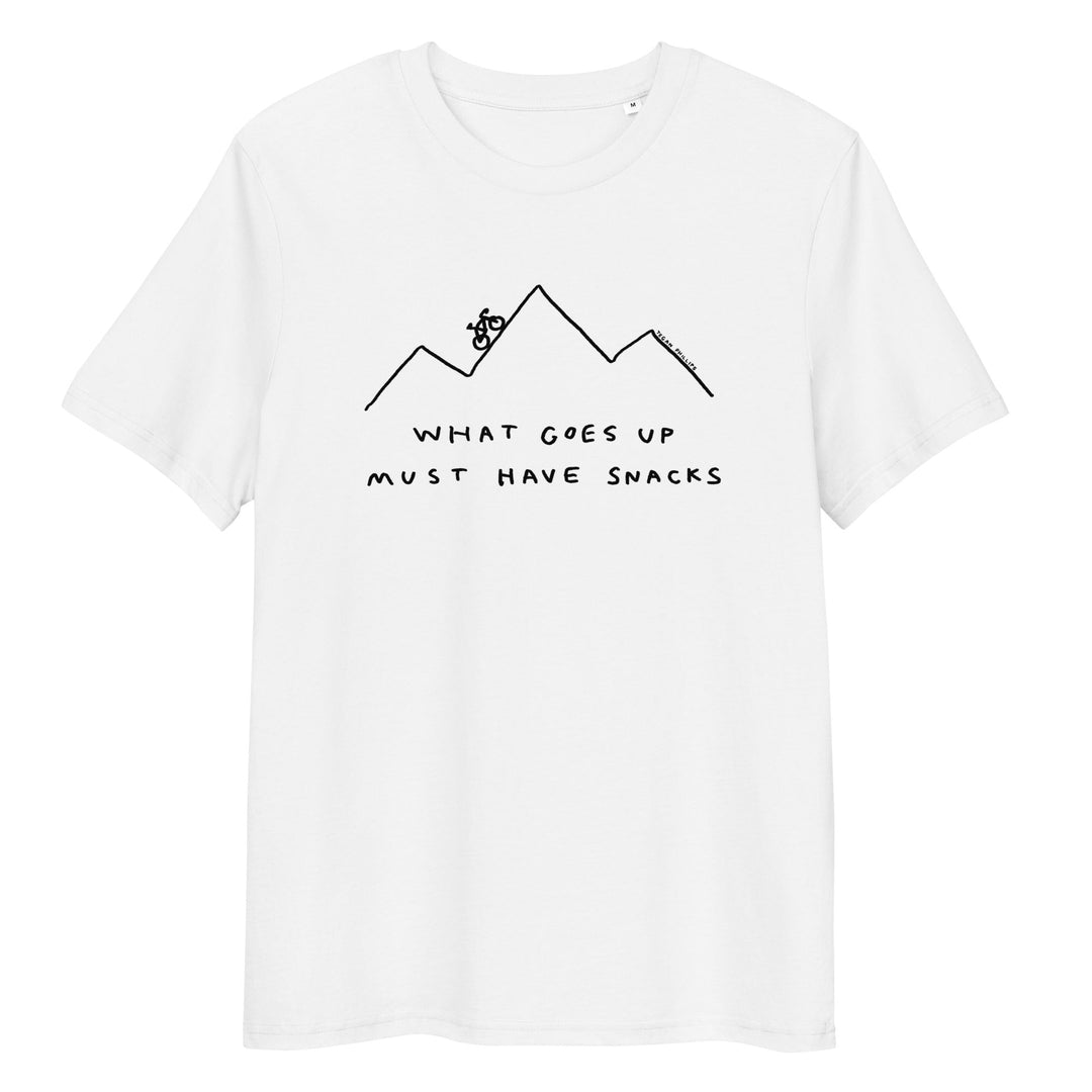 'What Goes Up Must Have Snacks' Organic Cotton Tee - THE FUN SHOP by Tegan