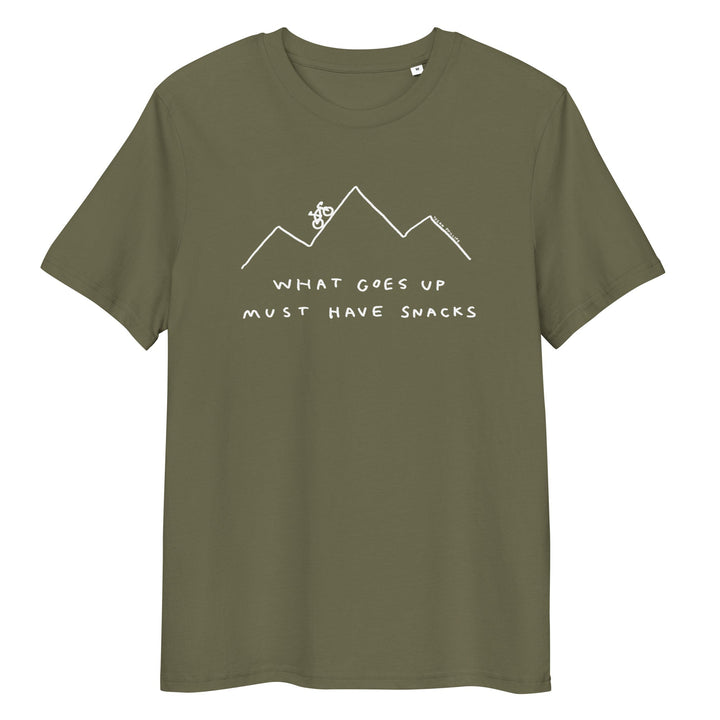 'What Goes Up Must Have Snacks' Organic Cotton Tee - THE FUN SHOP by Tegan