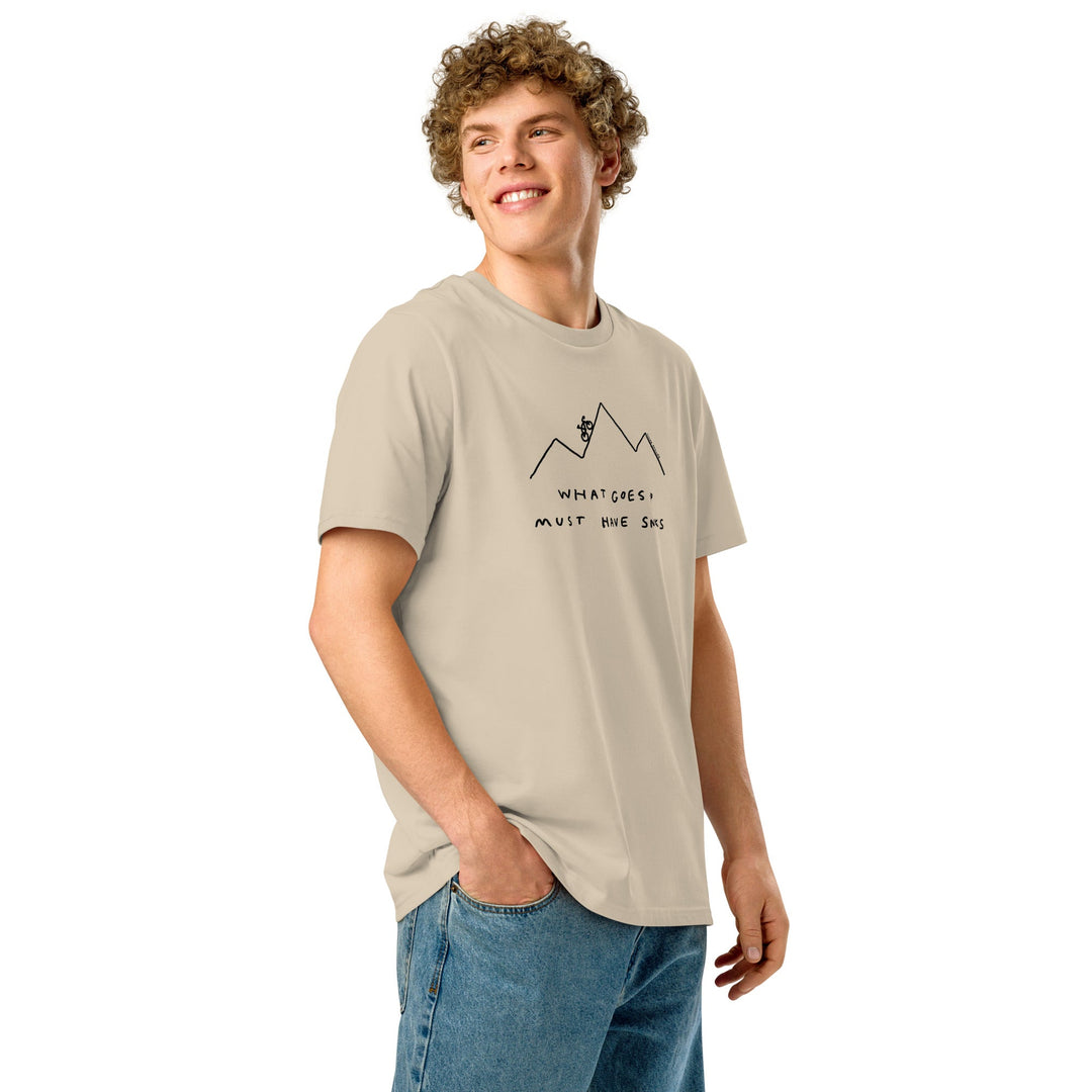 'What Goes Up Must Have Snacks' Organic Cotton Tee - THE FUN SHOP by Tegan