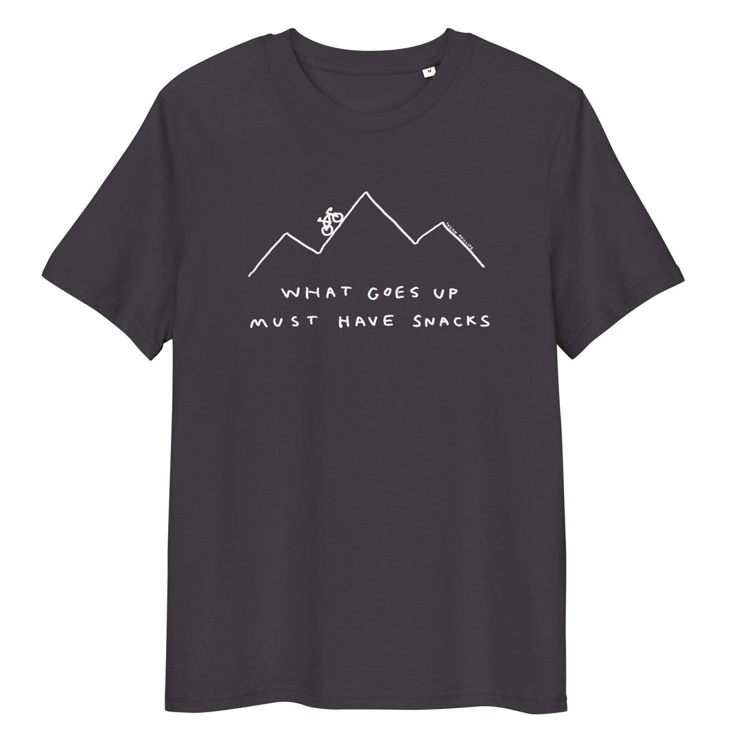 'What Goes Up Must Have Snacks' Organic Cotton Tee - THE FUN SHOP by Tegan