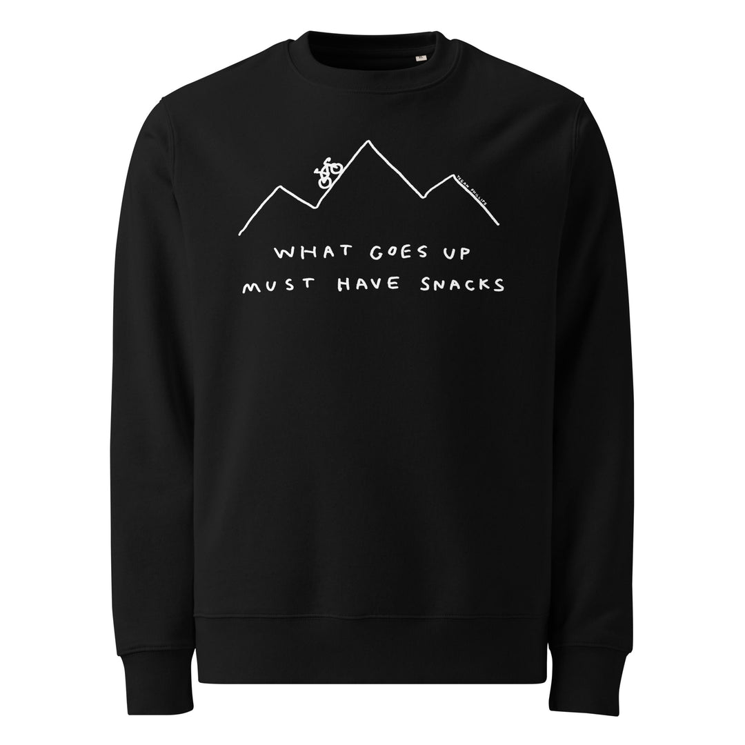 'What Goes Up Must Have Snacks' Organic Sweatshirt - The Fun Shop by Tegan