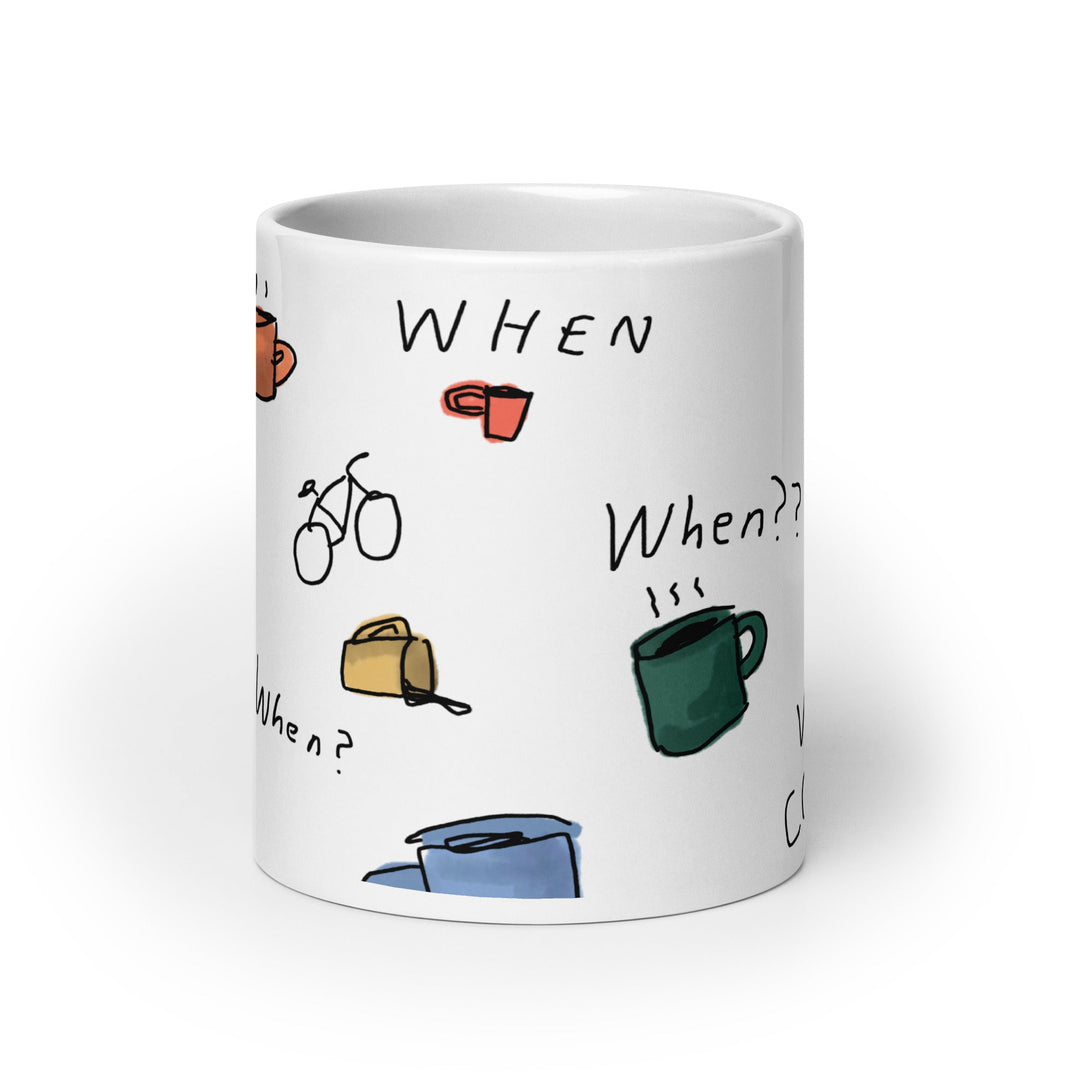 'When Coffee' Ceramic Mug - The Fun Shop by Tegan
