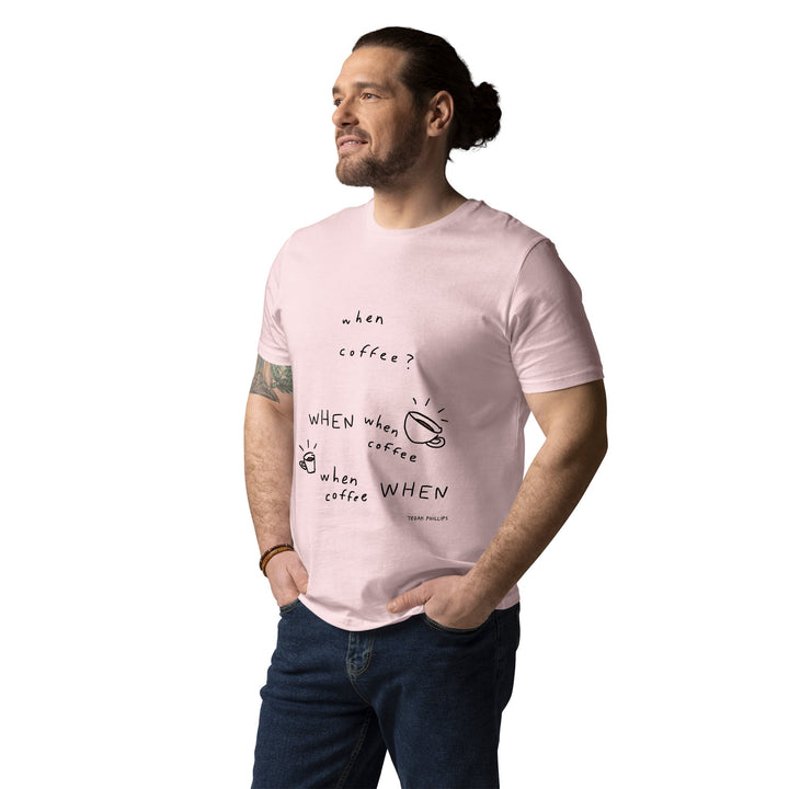'When Coffee' Organic Cotton Tee - THE FUN SHOP by Tegan